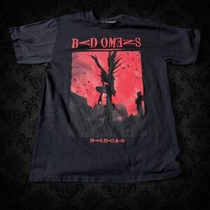 Black and Red Bad Omens Death Note Tshirt